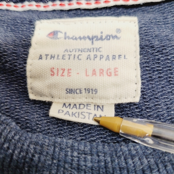 Champion size large men's sweatshirt crew neck authentic athletic Apparel - Picture 5 of 8